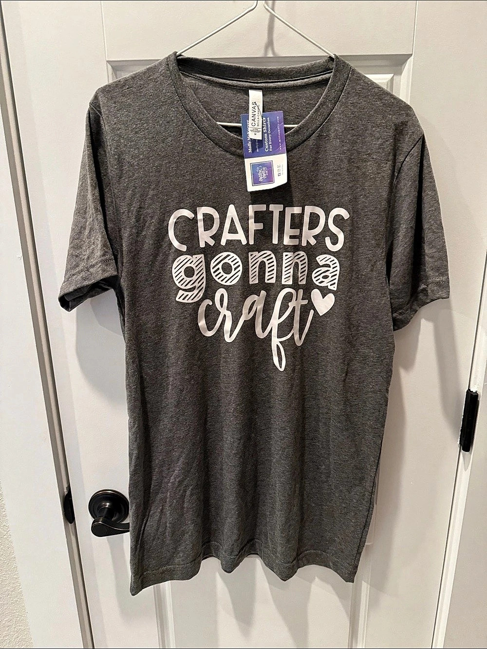 Canvas Graphic Tee Charcoal Size Medium NWT